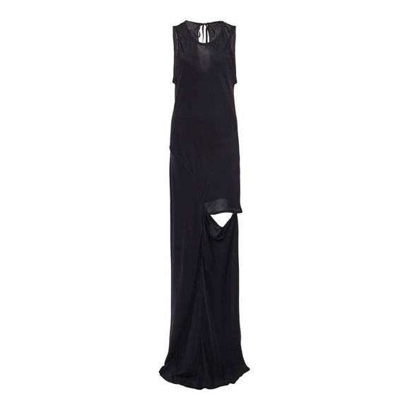 NWT ANN DEMEULEMEESTER Cutout Black Maxi Dress - Picture 5 of 6